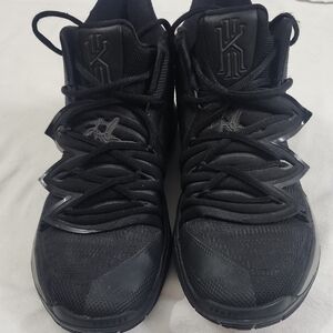 Nike Black Kyrie 5 Neon Sole Athletic Shoes